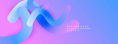 Soyut sıvı şekiller, canlı renklerin karışımı. Gradyan arka plan dinamik görsel efekt yaratır. Modern tasarım ögesi.