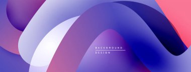 Soyut sıvı şekiller, canlı mor renkler, pürüzsüz gradyanlar. Arka planlar ve sunumlar için modern tasarım öğesi. Minimalist estetik.