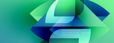 Soyut geometrik tasarım. Renkler karışıyor, dinamik görsel efekt yaratıyor. Dijital projeler için modern arkaplan.