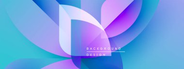 Soyut akışkan şekiller harmanlanarak canlı mavi ve mor renkler yaratır. Metin, kompozisyon içerisindeki arkaplan tasarımını okur. Modern, dinamik görsel.