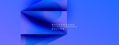 Soyut mavi gradyan tasarımı. Üst üste binen katmanlar derinlik yaratır, modern estetik. Metin arka plan tasarımı okur. Basit, temiz kompozisyon.