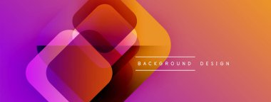 Soyut geometrik şekiller örtüşür, canlı bir değişim etkisi yaratır. Sıcak renkler kompozisyona hakim, modern tasarımın estetik olduğunu gösteriyor..