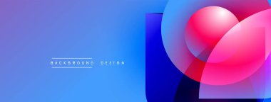 Soyut mavi mor tasarım. Üst üste binen daireler modern görsel efektler yaratır. Metin arka plan tasarımı okur. Basit, temiz estetik..