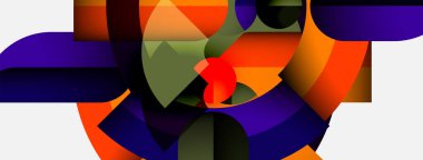 Canlı şekiller ve renk karışımından oluşan soyut bir kompozisyon. Dinamik etkileşim modern görsel deneyim yaratır. Düzen eğimleri tasarıma hakim..