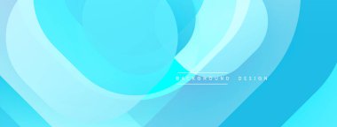 Soyut mavi katmanlar akıcı ve dinamik bir zemin oluşturur. Yumuşak eğimler hareket ve derinlik olduğunu gösteriyor. Modern tasarım ögesi.