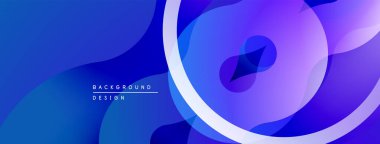 Soyut sıvı şekilleri, mavi mor gradyanlar. Modern tasarım öğesi, pürüzsüz geçişler, dinamik kompozisyon. Minimalist arkaplan dokusu.