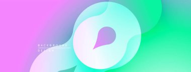 Soyut sıvı şekilleri canlı pembeler, maviler, yeşillikler harmanlıyor. Yumuşak gradyanlar dinamik arkaplan tasarımı yaratır. Minimalist, modern estetik.