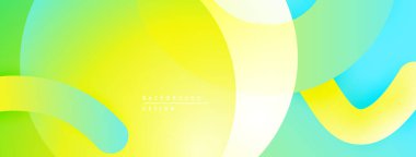 Soyut sıvı şekiller, canlı renklerin karışımı. Sarılar, yeşiller, maviler dinamik kompozisyon oluşturur. Yumuşak eğimler hareketi, enerjiyi gösterir.