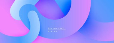 Soyut sıvı şekiller harmanlanarak canlı pembeler, maviler ve morlar yaratır. Modern tasarım hareketi, enerjiyi, yumuşak eğilimleri çağrıştırıyor.