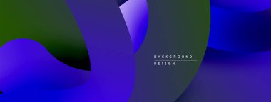 Soyut sıvı şekilleri örtüşür ve canlı renk değişimleri yaratır. Koyu maviler, yeşiller, morlar kompozisyona hakim. Modern tasarım ögesi.