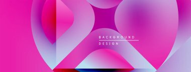 Soyut canlı tasarım akış şekilleri, pembeler, maviler, gradyanlar. Modern estetik, dijital arkaplan veya sunumlar için uygun.