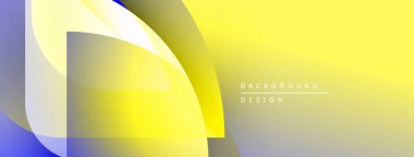 Soyut sarı tasarım. Gradyan katmanlar modern görsel efekt yaratır. Minimalist kompozisyon, arkaplan ve sunumlar için uygun.