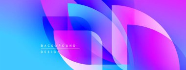 Soyut gradyanlar çakışıyor, dinamik görsel etki yaratıyor. Mavi, mor renkler dizaynda baskın, metin arkaplan tasarımı.