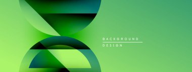 Soyut yeşil katmanlar dinamik görsel akış yaratır. Arkaplan kullanımı için metin elemanları içeren minimalist tasarım. Yumuşak eğimler, modern estetik.