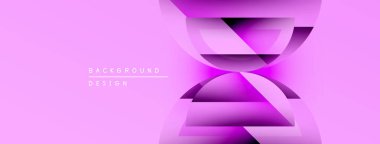 Pembe soyut arkaplan özellikleri katmanlı şekiller, dinamik görsel efekt yaratır. Metin arka plan tasarımı okur. Minimalist, modern estetik.