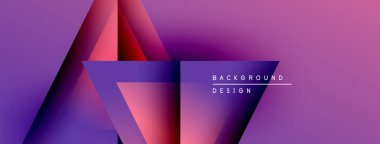 Soyut geometrik şekiller örtüşüyor, canlı mor ve pembe renkler yaratıyor. Modern tasarım elementleri dijital sanat, arkaplan dokusu.