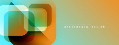 Soyut geometrik şekiller çakışıyor. Renkler karışır, modern görsel efekt yaratır. Pankartlar ve başlıklar için uygun minimalist tasarım.