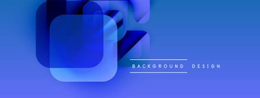 Soyut mavi katmanlar dinamik görsel efekt yaratır. Gradyan arka plan modern tasarım unsurlarını, basitliği öneriyor.