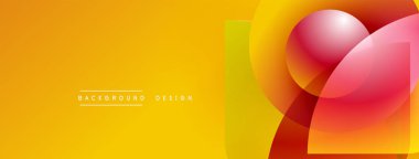 Parlak gradyan arka plan soyut şekiller içerir. Turuncu, sarı renkler tasarımda baskın. Metin arka plan tasarımı okur. Modern, canlı estetik..