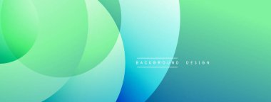 Soyut arkaplan özellikleri üst üste biniyor. Renkler yeşilden maviye geçiyor. Minimalist tasarım metin arkaplan tasarımını içerir.