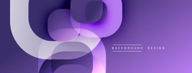 Soyut mor katmanlar dinamik bileşim yaratır. Pürüzsüz eğimler, üst üste binen şekiller derinliği, modern estetiği akla getiriyor..