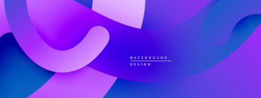 Soyut sıvı şekiller, canlı mor renkler tasarımda baskın. Pürüzsüz gradyanlar dinamik görsel akış yaratır. Modern arkaplan dokusu.