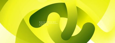 Soyut sarı yeşil tasarım. Yumuşak katmanlar akıcı şekiller yaratır, modern estetik. Minimalist kompozisyon, yumuşak gradyanlar mevcut.