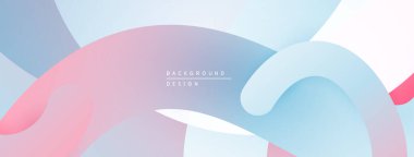 Soyut pastel katmanlar akışkan şekiller yaratır. Yumuşak pembeler, maviler pürüzsüz karışıyor. Minimalist tasarım, sakin ve modern estetiği çağrıştırıyor.