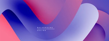 Soyut sıvı şekilleri, canlı gradyanlar. Mor, mavi, pembe renkler kusursuz bir şekilde harmanlanır. Arka planlar için modern tasarım ögesi.