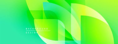 Soyut yeşil gradyanlar çakışıyor, dinamik görsel etki yaratıyor. Metin arka plan tasarımı okur. Parlak, modern kompozisyon.