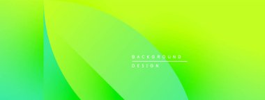 Soyut eğim arkaplanı. Pürüzsüz kıvrımlar canlı yeşil, sarı renkler harmanlıyor. Minimalist tasarım metin arkaplan tasarımı içerir. Modern estetik.
