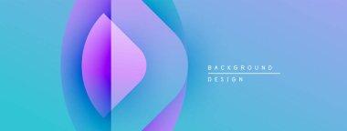 Soyut akışkan şekiller harmanlanarak canlı mavi ve mor renkler yaratır. Minimalist tasarım modern arkaplan dokusunu öneriyor.
