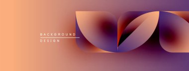 Soyut tasarım akışkan şekiller, değişken renkler. Şeftali, mor renkler kompozisyona hakim. Minimum metin mevcut. Modern estetik.