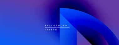 Soyut eğim arkaplanı. Mavi, mor renkler düzgün bir şekilde harmanlanır. Metin arka plan tasarımı okur. Modern, minimalist estetik.