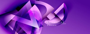 Soyut mor tasarım dinamik geometrik şekiller, akan çizgiler içerir. Modern arka plan enerjiyi, hareketi, karmaşıklığı çağrıştırıyor.