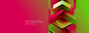 Soyut geometrik şekiller, canlı renkler, değişken arkaplan. Modern tasarım elementleri dinamik görsel etki yaratır.