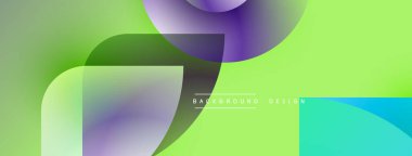 Soyut sıvı şekiller harmanlanır, canlı yeşil, mor renkler yaratır. Arka planlar ve sunumlar için modern tasarım öğesi. Düzen eğimleri kompozisyona hakim.
