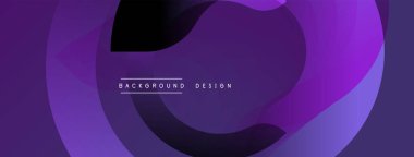 Soyut mor katmanlar dinamik görsellik yaratır. Metin arka plan tasarımı okur. Modern, akışkan şekiller hareketi, derinliği gösteriyor..