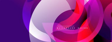 Soyut canlı katmanlar üst üste binerek dinamik mor, pembe, kırmızı gradyanlar oluşturuyor. Arkaplan ve afişler için modern tasarım ögesi.
