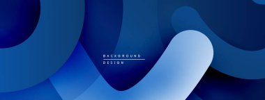 Soyut mavi katmanlar akıcı tasarım yaratır. Yumuşak eğimler derinliği, modern estetiği akla getiriyor. Minimalist kompozisyon, rahatlatıcı görsel deneyim.