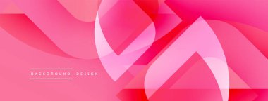 Soyut pembe tasarım akışkan katmanlar, pürüzsüz eğimler içerir. Modern estetik, arka planlar, pankartlar, sunumlar için uygun.