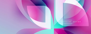 Soyut akışkan şekiller harmanlanarak, canlı bir arkaplan oluşturur. Modern tasarım özellikleri üst üste binen eğriler, yumuşak renkler.