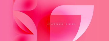 Soyut pembe tasarım akışkan şekiller, gradyanlar içerir. Modern estetik, arka planlar ve sunumlar için uygun. Basit, canlı kompozisyon.