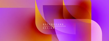 Soyut canlı katmanlar dinamik görsel efekt yaratır. Gradyan renkler harmanlanarak modern arkaplan tasarımı oluşturur. Pürüzsüz şekiller örtüşür.