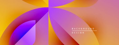 Soyut gradyanlar harmanlanarak, dinamik görsel akış yaratır. Sıcak renkler baskın, mor aksanlı. Arka planlar için modern tasarım ögesi.