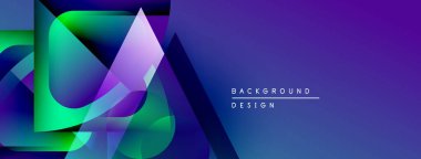 Soyut geometrik şekiller, canlı renkler, değişken arkaplan. Modern tasarım elementleri dinamik görsel etki yaratır.