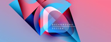 Soyut tasarım akışkan şekiller, canlı renkler içerir. Gradyan karışımı pembe, mavi, mor dinamik görsel efekt yaratır. Metin arkaplan tasarımı okur.