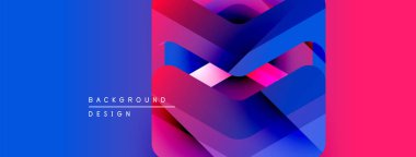 Soyut geometrik şekiller, canlı renklerin karışımı. Modern tasarım gradyanlar, üst üste binen katmanlar, mevcut metin ögeleri içerir.