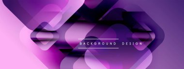 Soyut geometrik şekiller, mor gradyanlar, modern tasarım. Minimalist kompozisyon dinamik görsel efekt yaratır. Yumuşak geçişler, zarif..