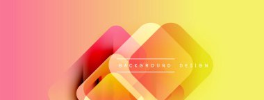 Soyut gradyan şekiller çakışıyor. Pembe, sarı renkler modern görüntü yaratır. Metin arka plan tasarımı okur. Basit, temiz estetik..